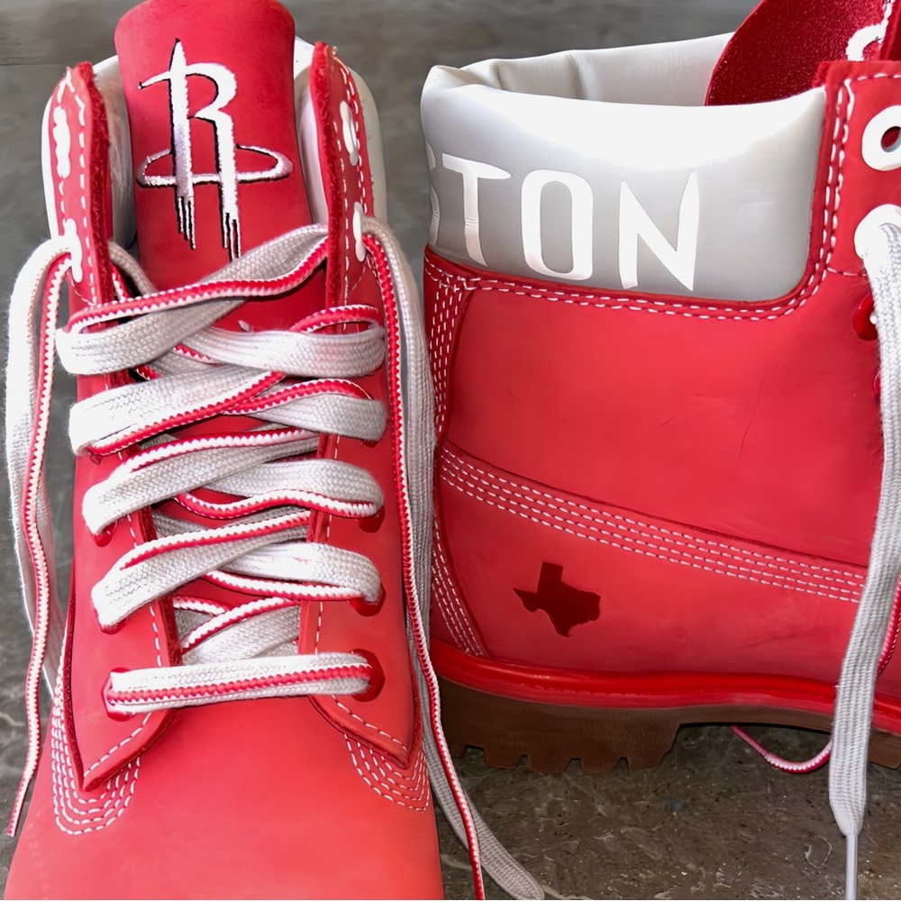 SOLD Timberland Boots X NBA Houston Rockets
